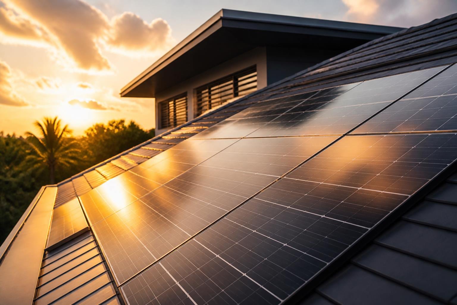 Painéis de energia solar fotovoltaica